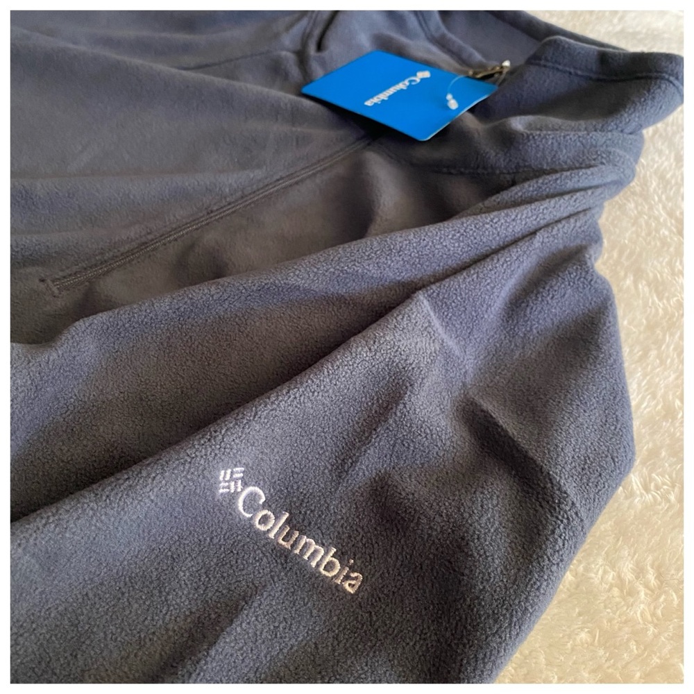 Columbia Fleece Long Sleeve Cropped Sweater Top - Picture 5 of 10